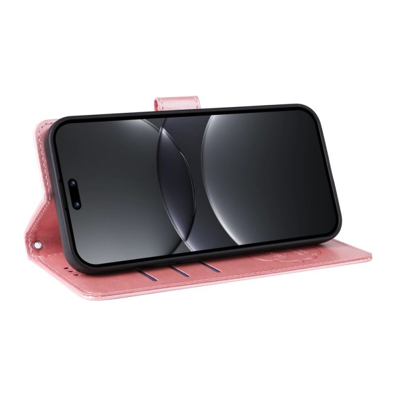 Leren Hoesje Huawei Nova 13 Pro Bloemenpatroon