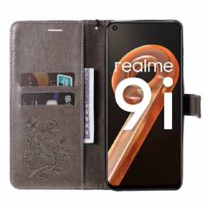 Flip Case voor Realme 9i Ondersteuningsfunctie Vlinders