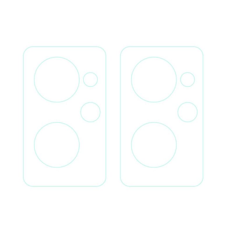 Telefoonhoesje voor Realme 9i Gehard Glas Voor Lens (4 Stuks)