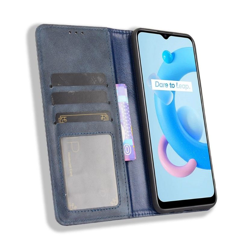Case voor Realme C11 2021 Leer In Cirénius-stijl