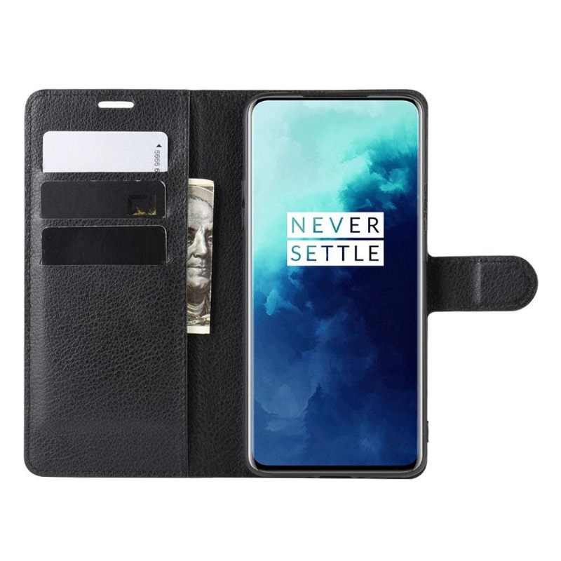 Folio-hoesje voor OnePlus 7T Pro Portemonnee Leren Leerstijl