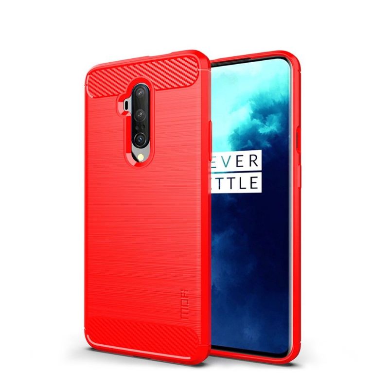 Hoesje voor OnePlus 7T Pro Geborsteld Effect Mofi