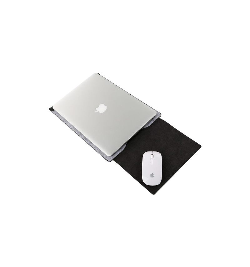Macbook Pro / Air 13 Inch Vilt En Kunstleren Tas