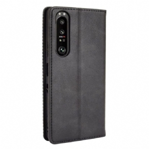 Case voor Sony Xperia 1 III Bescherming Leer In Cirénius-stijl