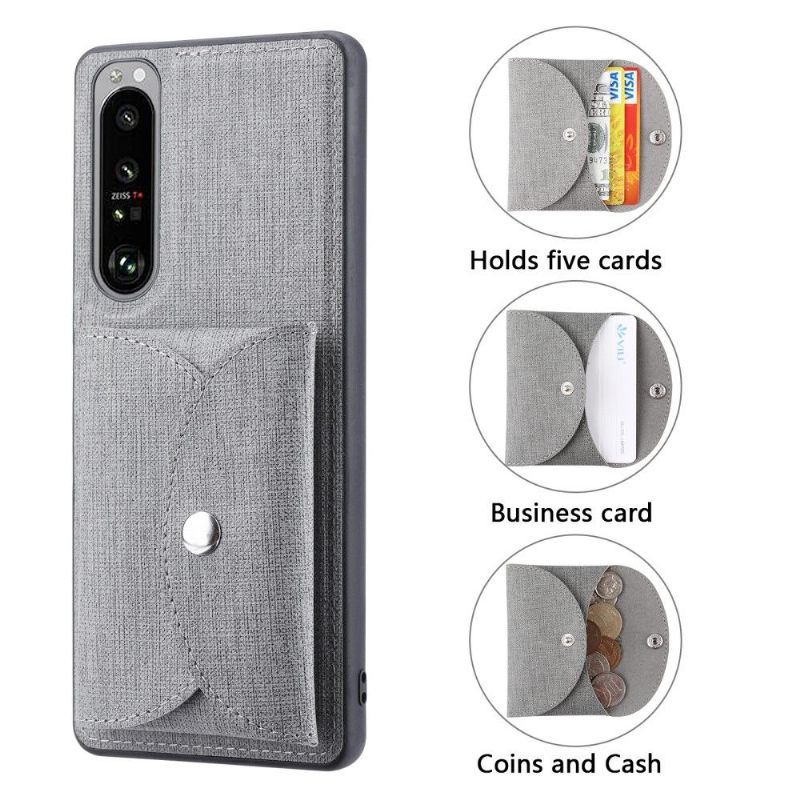 Hoesje voor Sony Xperia 1 III Anti-fall Vili Cross Magnetische Kaarthouder
