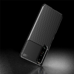 Hoesje voor Sony Xperia 1 III Koolstofvezelstijl