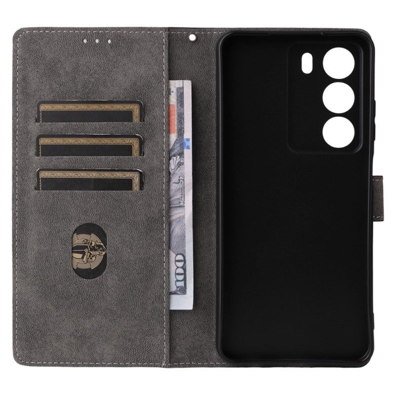 Bescherming Hoesje Realme 14x 5g Kunstleer Met Rfid-bescherming