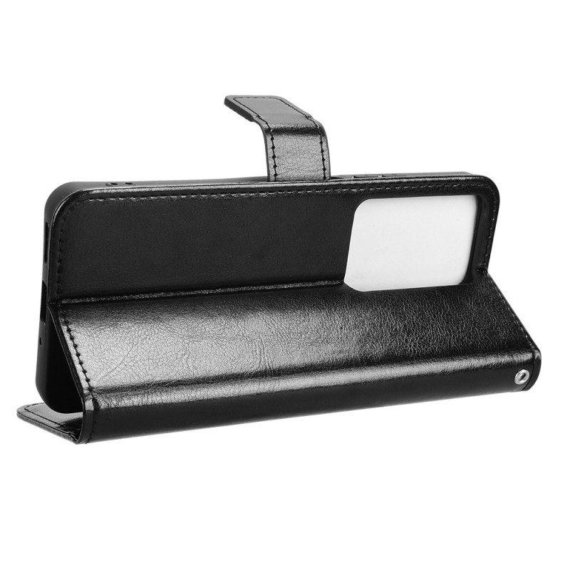 Flip Case Leren Realme 14x 5g Opvallend Kunstleer