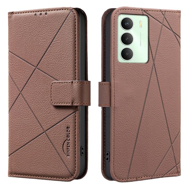 Flip Case Leren Realme 14x 5g Strepen (binfen Color)