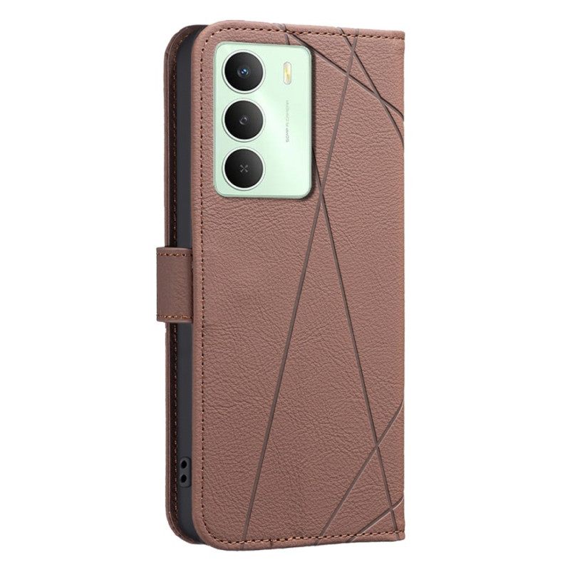 Flip Case Leren Realme 14x 5g Strepen (binfen Color)