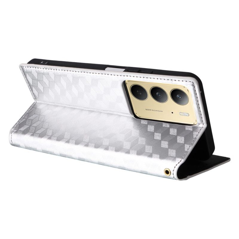 Folio-hoesje Realme 14x 5g Diamantpatroon