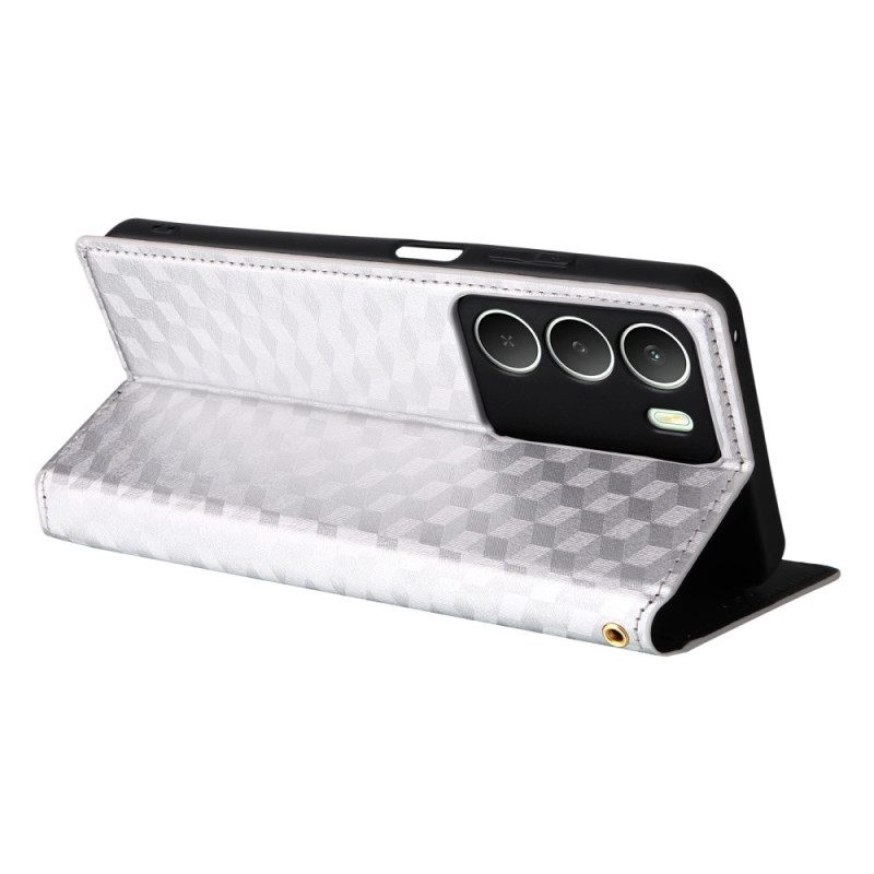 Folio-hoesje Realme 14x 5g Diamantpatroon Bescherming Hoesje