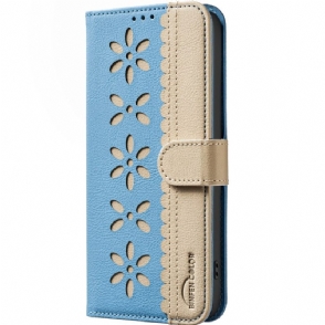 Folio-hoesje Realme 14x 5g Telefoonhoesje Bloemenprint (binfen Color)