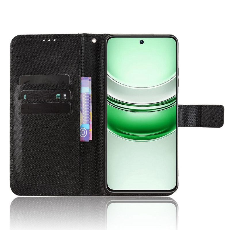 Folio-hoesje Realme 14x 5g Telefoonhoesje Diamantstructuur