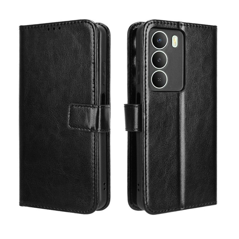 Leren Hoesje Realme 14x 5g Opvallend Imitatieleer Bescherming Hoesje