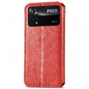 Folio-hoesje voor Poco X4 Pro 5G Chique Mandala