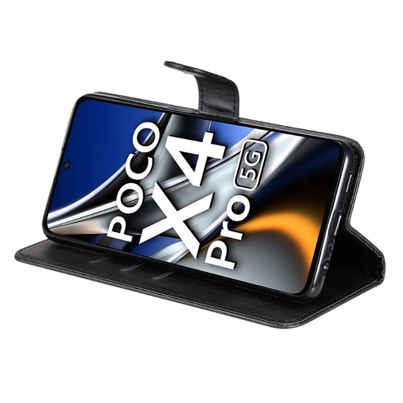 Folio-hoesje voor Poco X4 Pro 5G Portemonnee Leren Elena Portemonnee