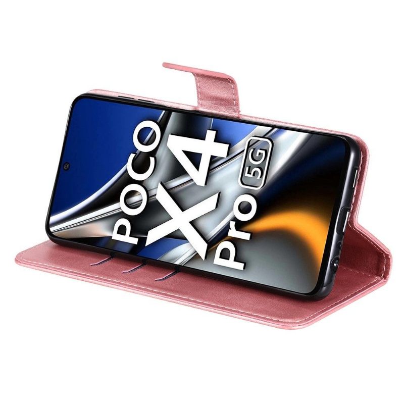 Folio-hoesje voor Poco X4 Pro 5G Portemonnee Leren Elena Portemonnee