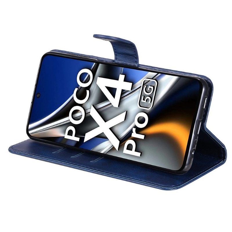 Folio-hoesje voor Poco X4 Pro 5G Portemonnee Leren Elena Portemonnee
