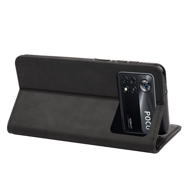 Folio-hoesje voor Poco X4 Pro 5G Portemonnee Leren Leren Portemonnee Folio