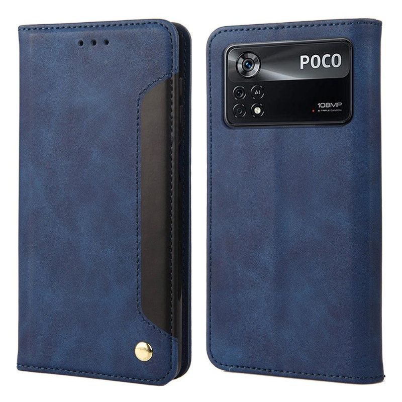 Folio-hoesje voor Poco X4 Pro 5G Portemonnee Leren Leren Portemonnee Folio