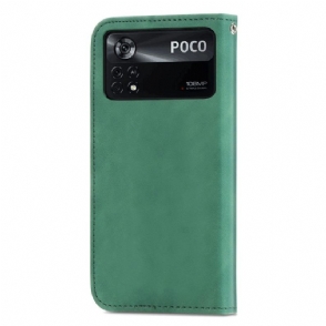 Folio-hoesje voor Poco X4 Pro 5G Zakelijk Retro