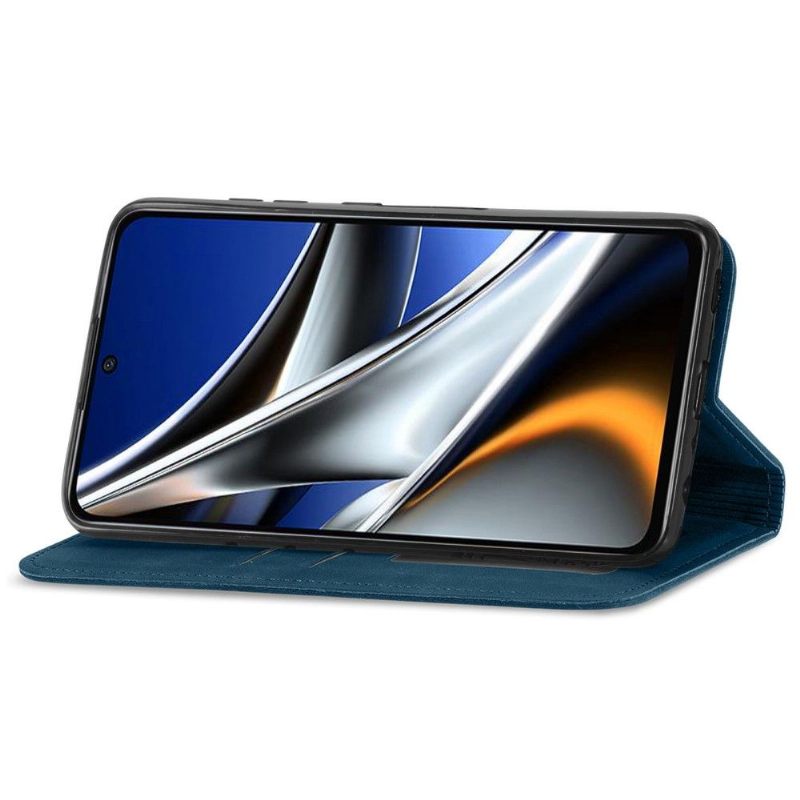 Folio-hoesje voor Poco X4 Pro 5G Zakelijk Retro