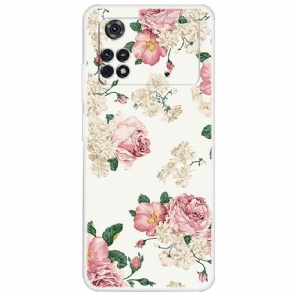 Hoesje voor Poco X4 Pro 5G Bloemen