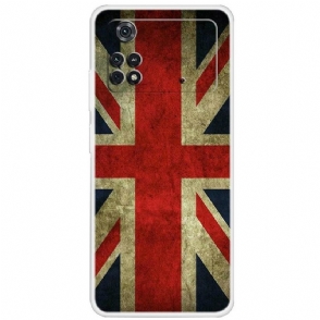 Hoesje voor Poco X4 Pro 5G Engelse Vlag
