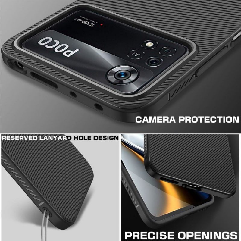 Hoesje voor Poco X4 Pro 5G Streepeffect