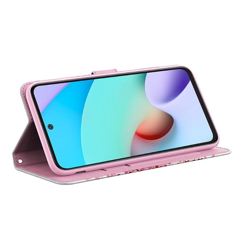 Leren Hoesje voor Poco X4 Pro 5G Bloemenboom