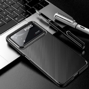 Telefoonhoesje voor Poco X4 Pro 5G Bescherming Koolstofvezelstijl