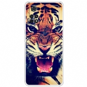 Telefoonhoesje voor Poco X4 Pro 5G Felle Tijger