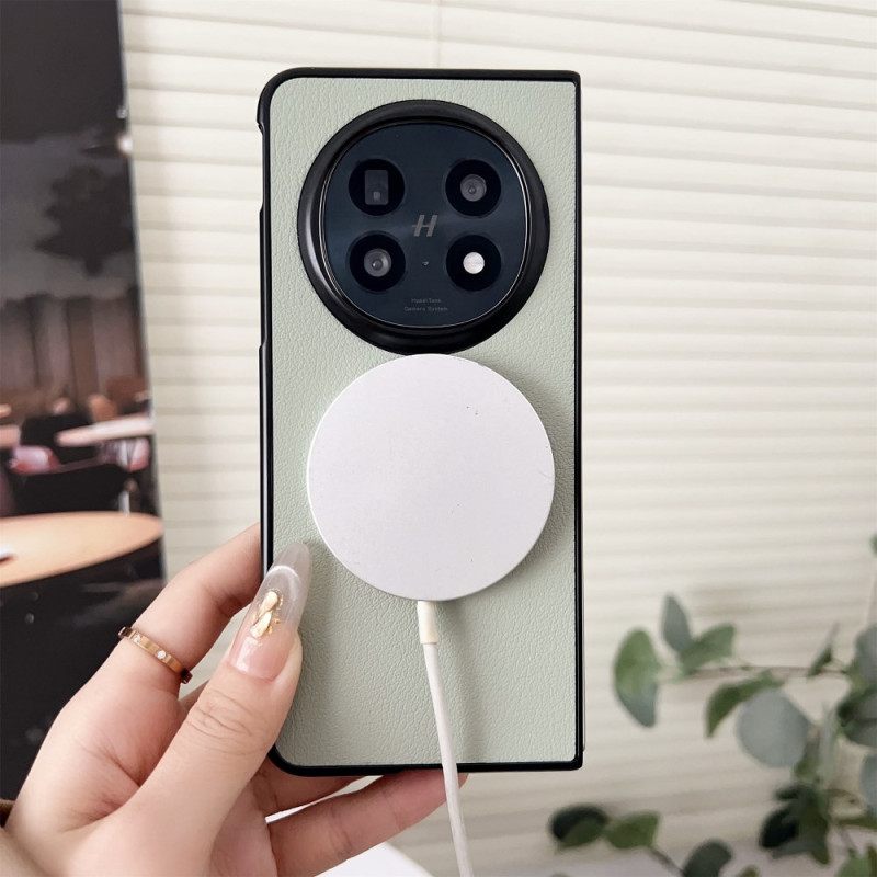 Cover Hoesje Oppo Find N5 Telefoonhoesje Magsafe Compatibel Met Leerlook