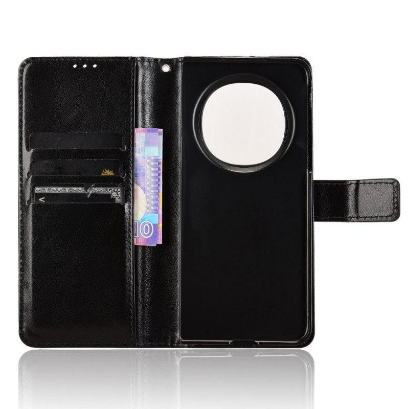 Flip Case Leren Oppo Find N5 Opvallend Imitatieleer