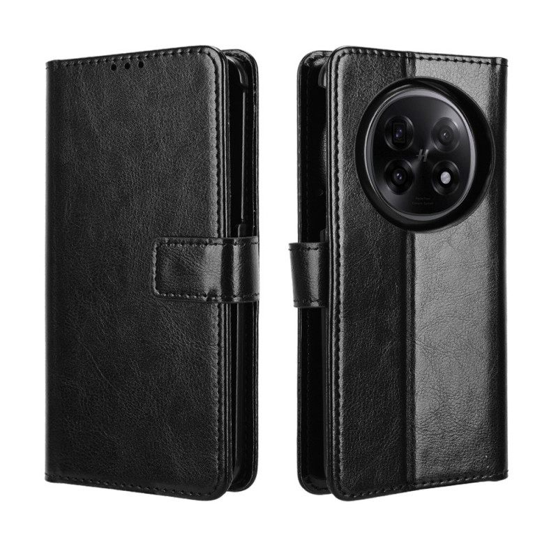 Flip Case Leren Oppo Find N5 Opvallend Imitatieleer