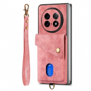 Hoesje Voor Oppo Find N5 Kaarthouder En Standaard