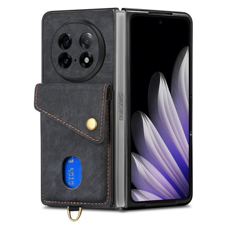 Hoesje Voor Oppo Find N5 Kaarthouder En Standaard