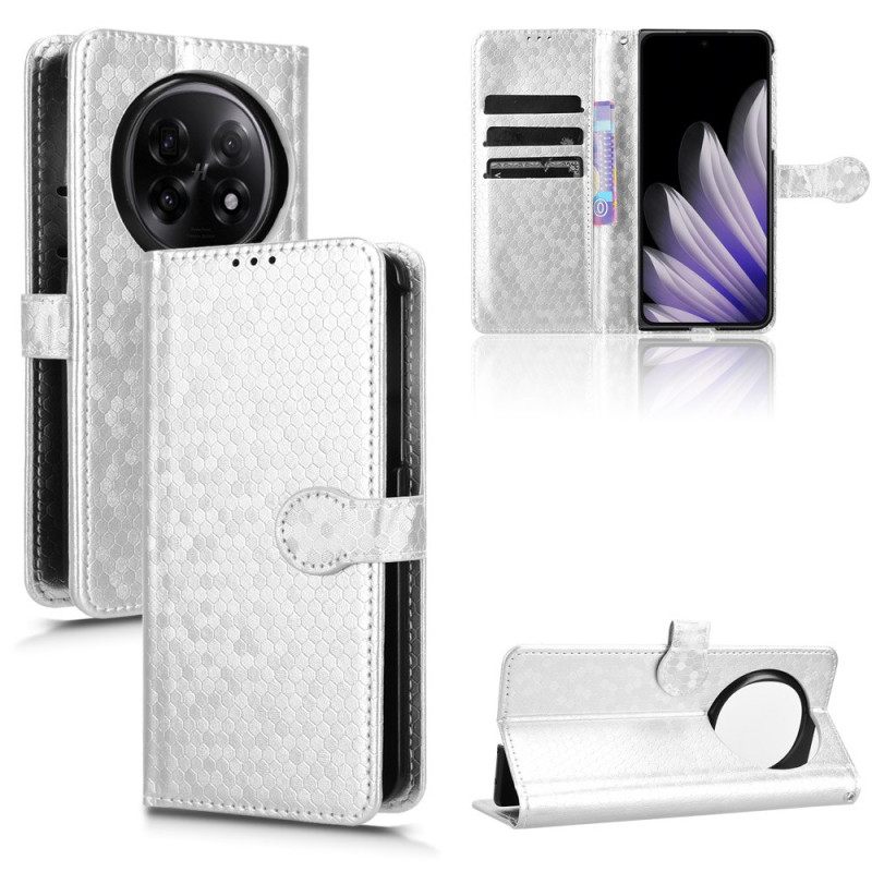 Leren Hoesje Oppo Find N5 Glitterstippen Bescherming Hoesje