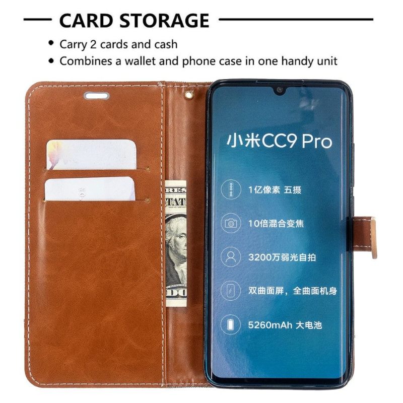 Cover voor Xiaomi Mi Note 10 / 10 Pro Anti-fall Folio-hoesje Stoffen Bekleding