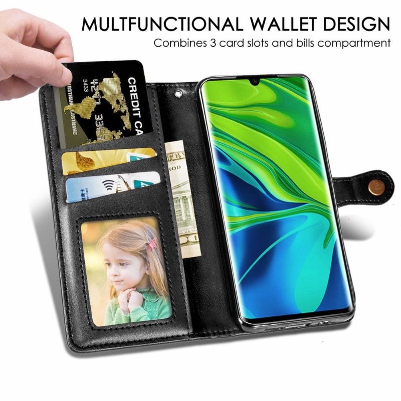 Folio-hoesje voor Xiaomi Mi Note 10 / 10 Pro Anti-fall Indila Kunstleer