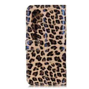 Folio-hoesje voor Xiaomi Mi Note 10 / 10 Pro Leer In Luipaardstijl