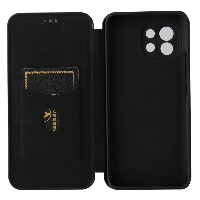 Folio-hoesje voor Xiaomi Mi 11 Kunstleer In Koolstofvezelstijl