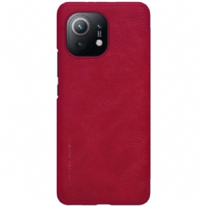 Folio-hoesje voor Xiaomi Mi 11 Qin-serie Leereffect
