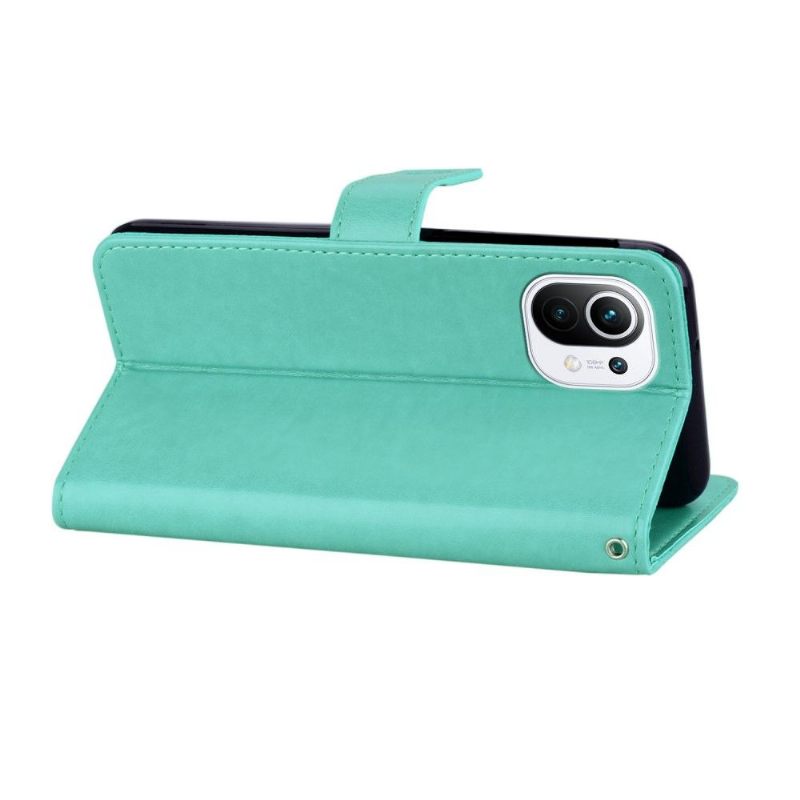 Folio-hoesje voor Xiaomi Mi 11 Uil Met Reliëf