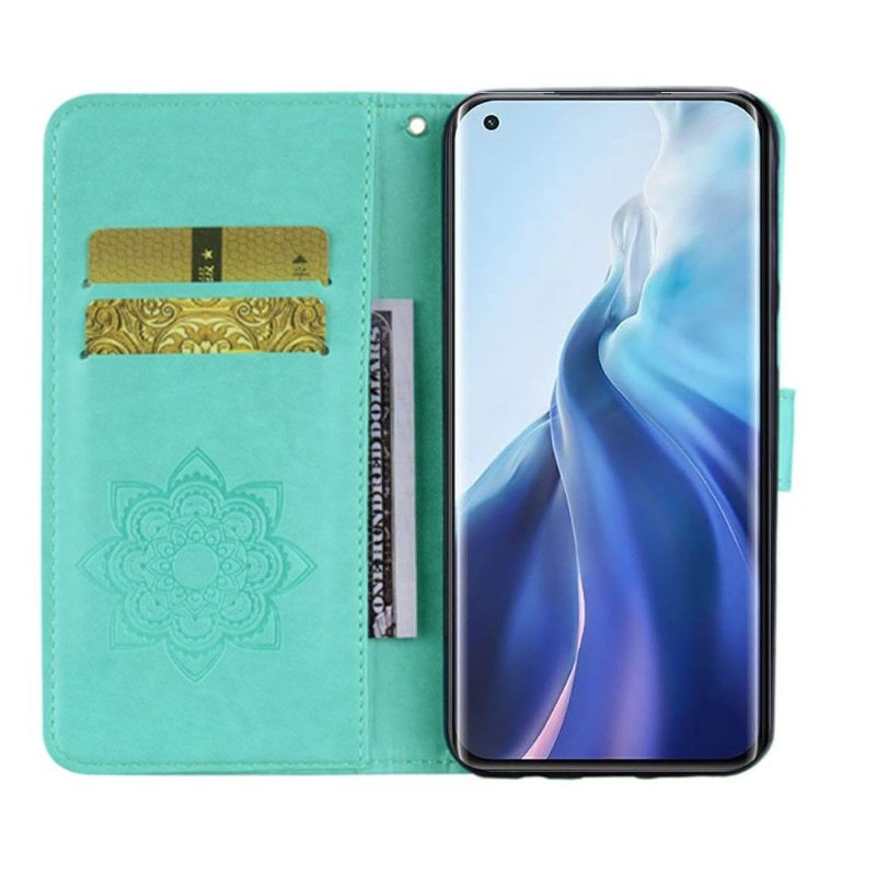 Folio-hoesje voor Xiaomi Mi 11 Uil Met Reliëf