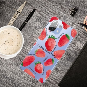 Hoesje voor Xiaomi Mi 11 Anti-fall Aardbei