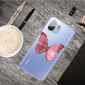 Hoesje voor Xiaomi Mi 11 Roze Vlinder