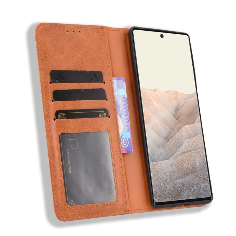 Case voor Google Pixel 6 Leer In Cirénius-stijl