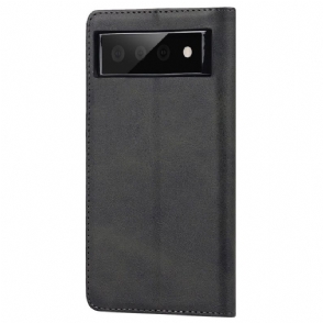 Cover voor Google Pixel 6 Kunstleer Kaarthouder En Standaardfunctie